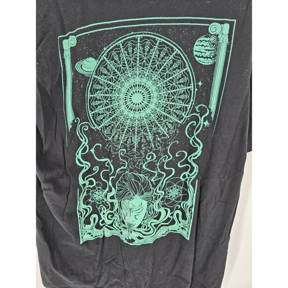 Jvapes x Plane Syght Men's Black Short Sleeve Crew Neck Printed Top Size XL - Picture 4 of 5